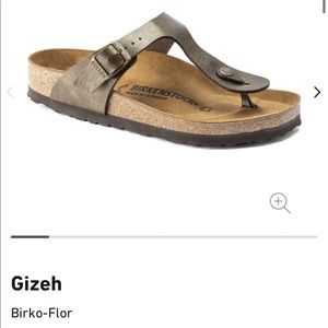 Birkenstock Gizeh Strap Sandal Golden Brown Size 37